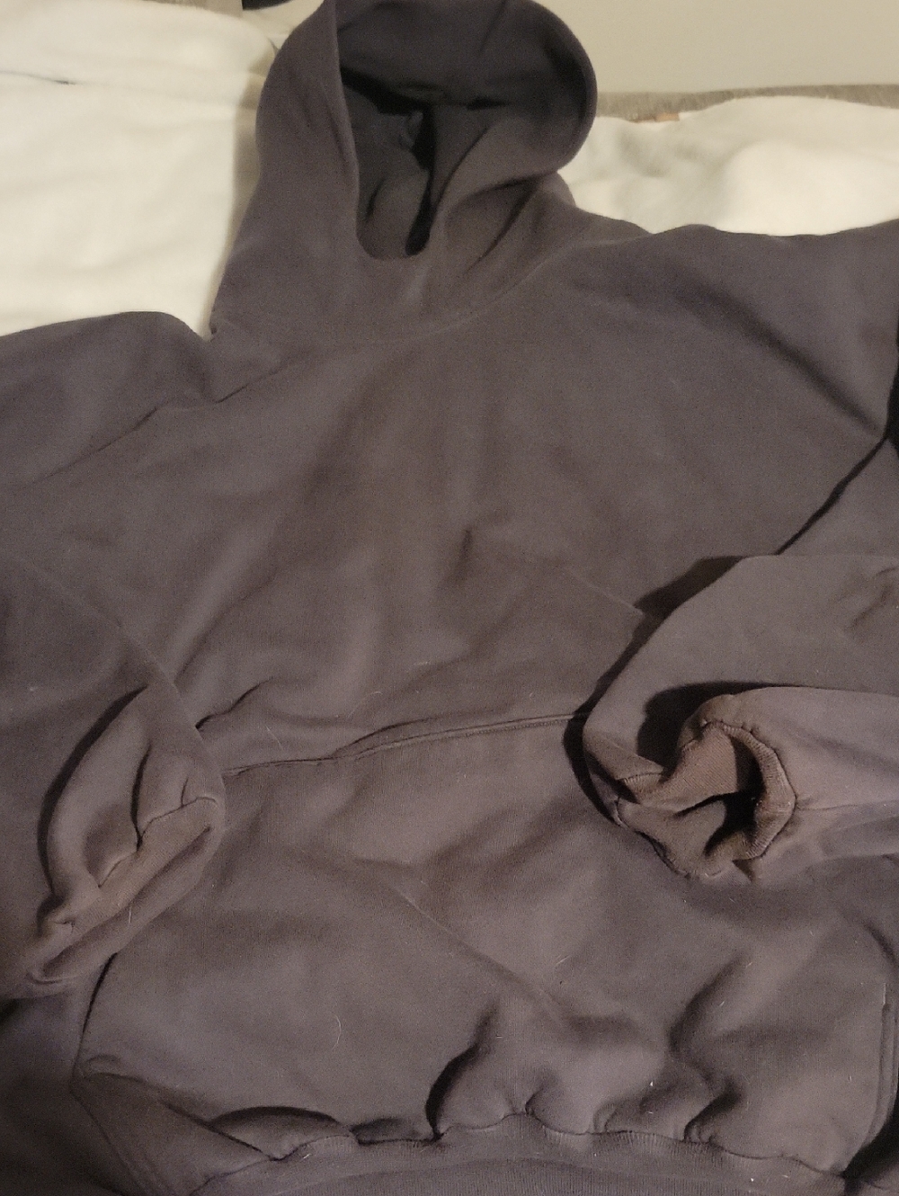 Yeezy Gap X Balenciaga Men's Charcoal Hooded Pullover Sweatshirt